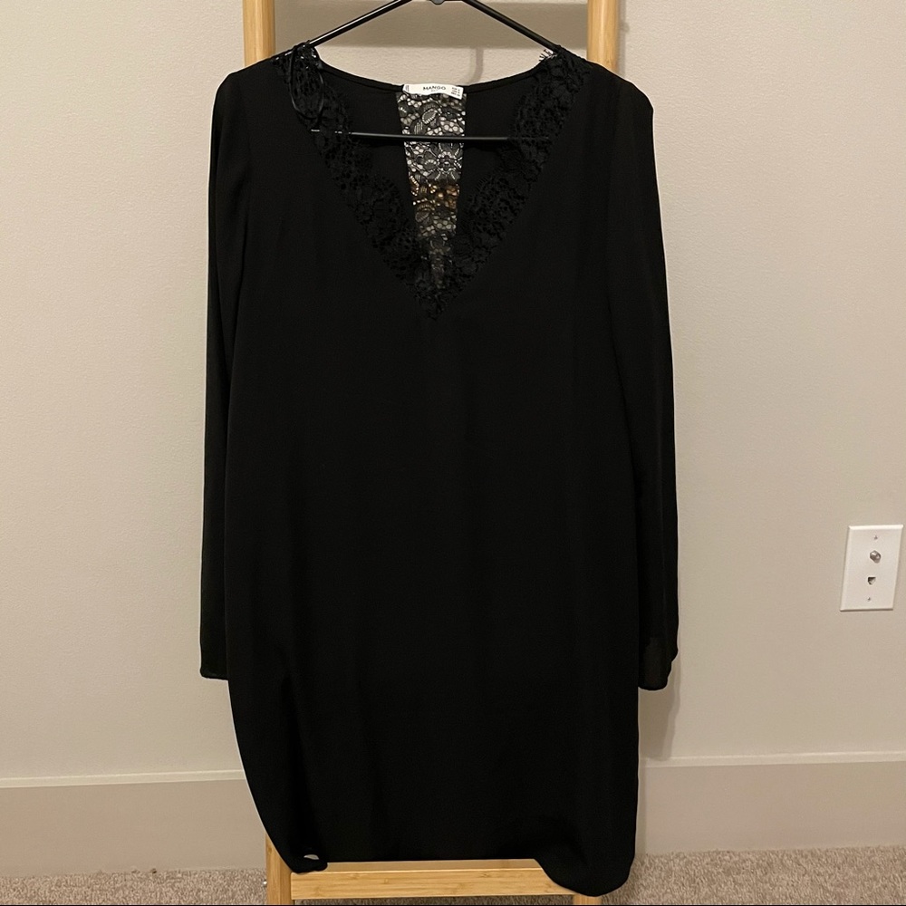 Mango dress with lace in front and on the back